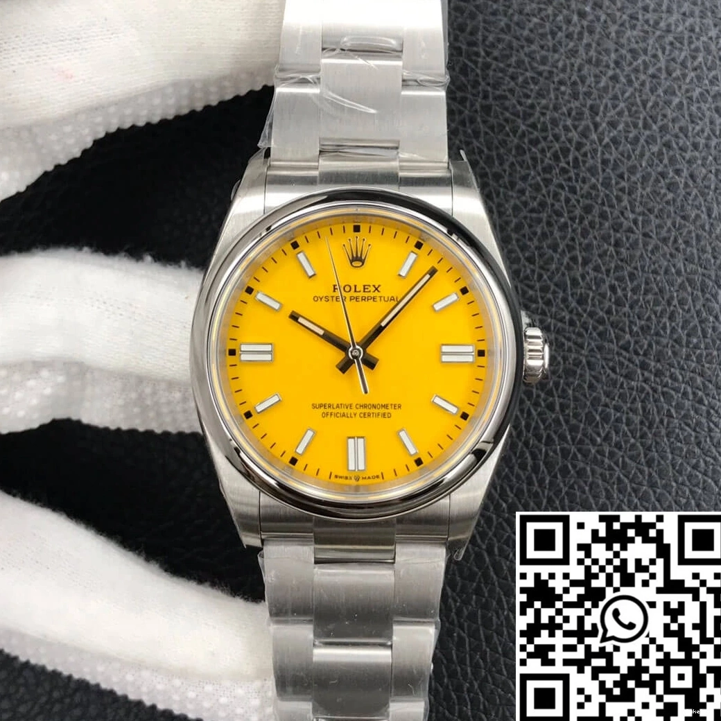 Factory Perpetual Rolex Dial 36MM Yellow M126000-0004 Oyster EW 0317